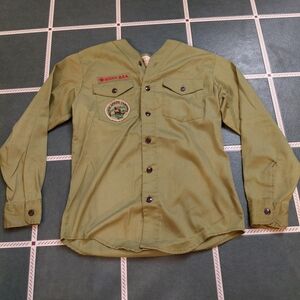 Scout Olive Green Lightweight Button-Up Field Shirt Jacket